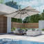 Parasol en porte-à-faux 10 x 10 pi avec manivelle Shandice-19693286