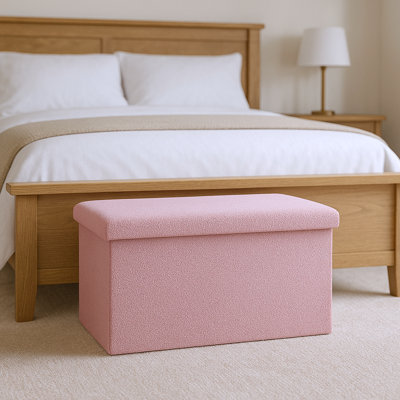 Repose-pieds avec rangement 30 "Pink Boucle