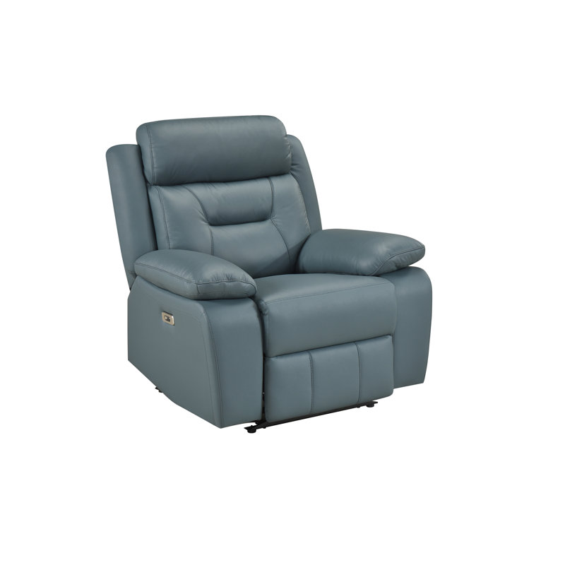 Fauteuil inclinable électrique, bleu-gris, Blue-Grey
