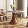 Rader Farmhouse Round Dining Table With Removable Lazy Susan Turntable For 6-8