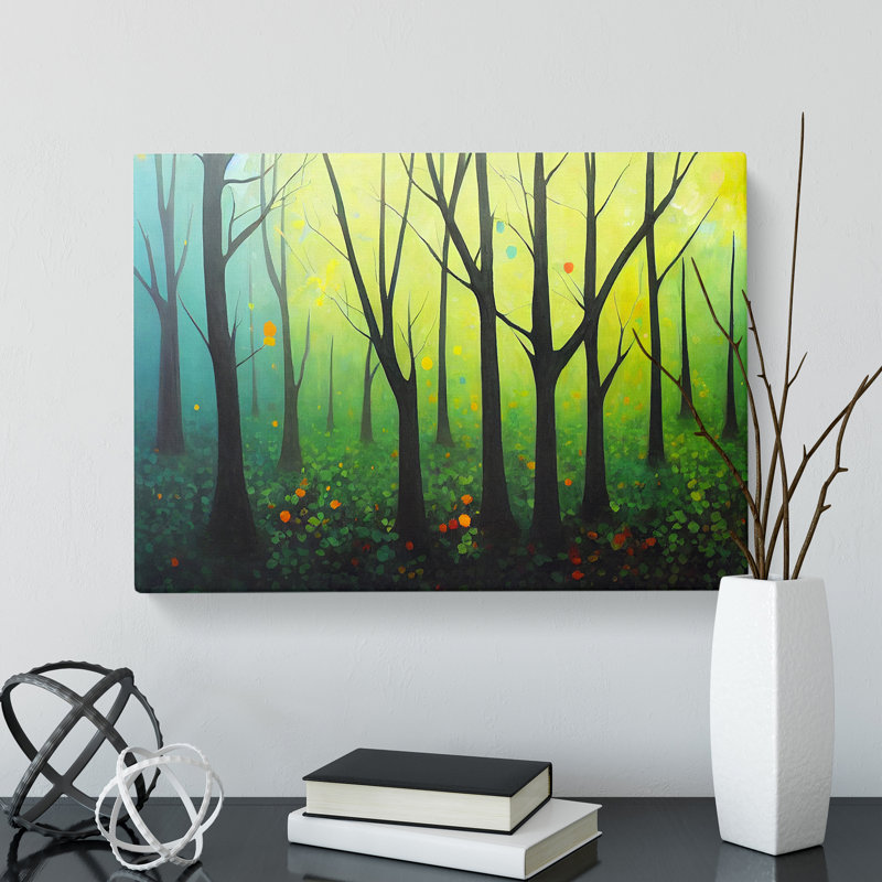 Spring Forest Painted Vol.5 - Wrapped Canvas, 40cm H x 60cm W x 3cm D