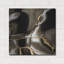  «Golden Shimmer 3» par Alonzo Saunders, art mural en métal, 24 po x 24 po-1523779967