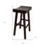 Élégant tabouret de bar noir avec siège ergonomique 30 po-649765394-630675211