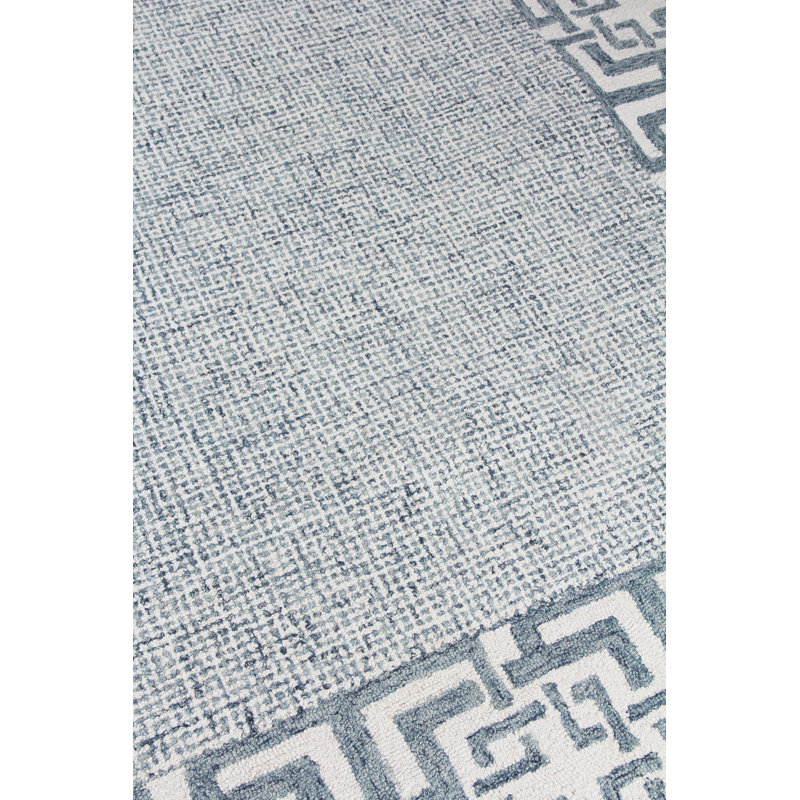 Caprice Wool Oriental Area Rug, Rectangle 12' x 15', Aqua/Silver