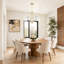 5 - Light Iron and Steel Chandelier