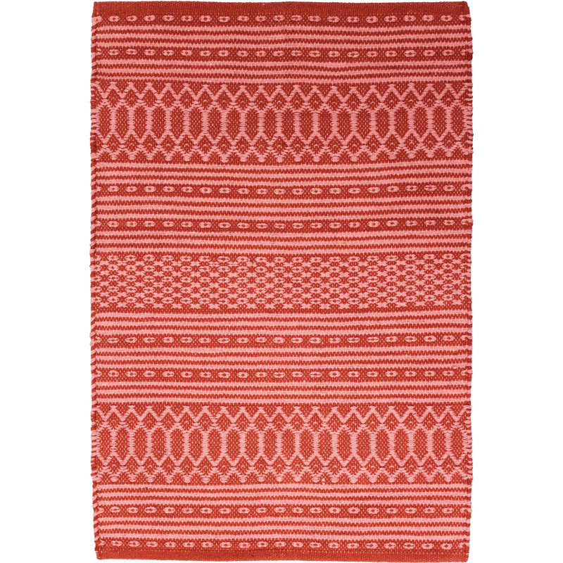 Tapis rectangulaire en coton Adeley, Rectangle 2 pi x 2 pi 11 po