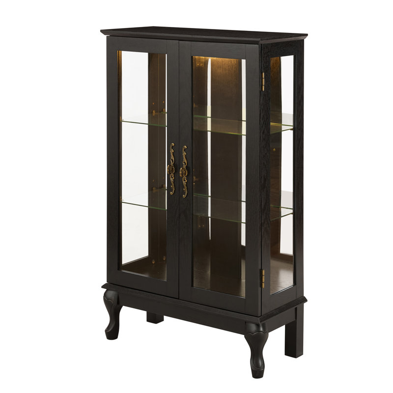 Vitrine avec portes en verre trempé