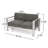 Patio Loveseat With Water-Resistant Cushions-1401926405