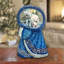 Wise Owl Santa With Bag Hand-Painted Wood Carved Masterpiece By G. Debrekht-1716077623