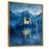Toile avec cadre flottant or