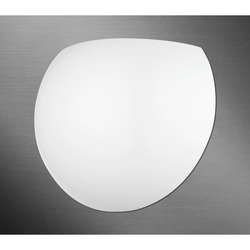 Applique murale 1 lumière Aznar, Blanc brillant