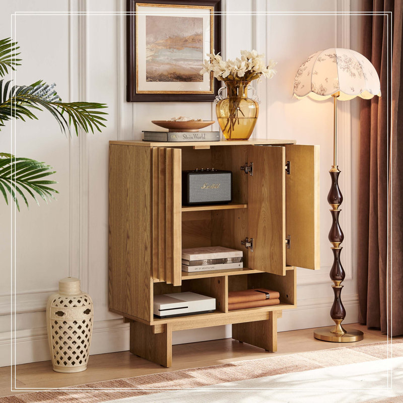 Buffet 31,6 po Mid Century, Natural