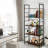 4-Tier Industrial Bookshelf (Black)