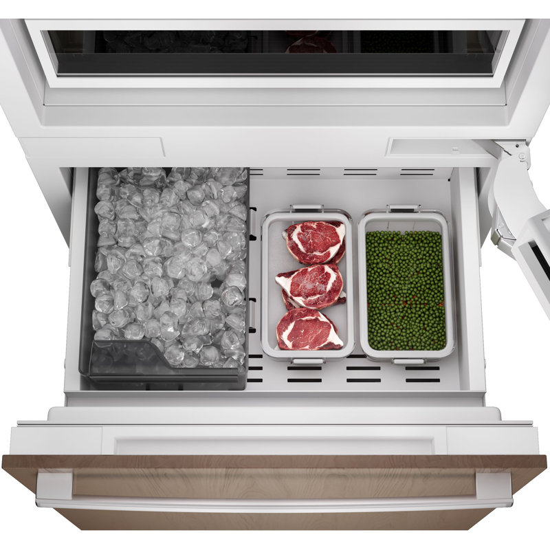 30" Bottom Freezer Built-in Refrigerator, custom panel
