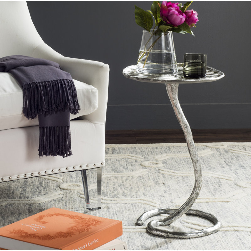 Omar Frame End Table, Silver