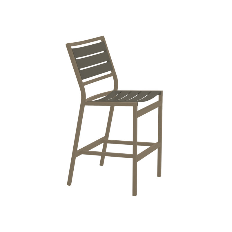 Cabana Club Aluminum Outdoor 28'' Bar Stool, Mocha, Moab
