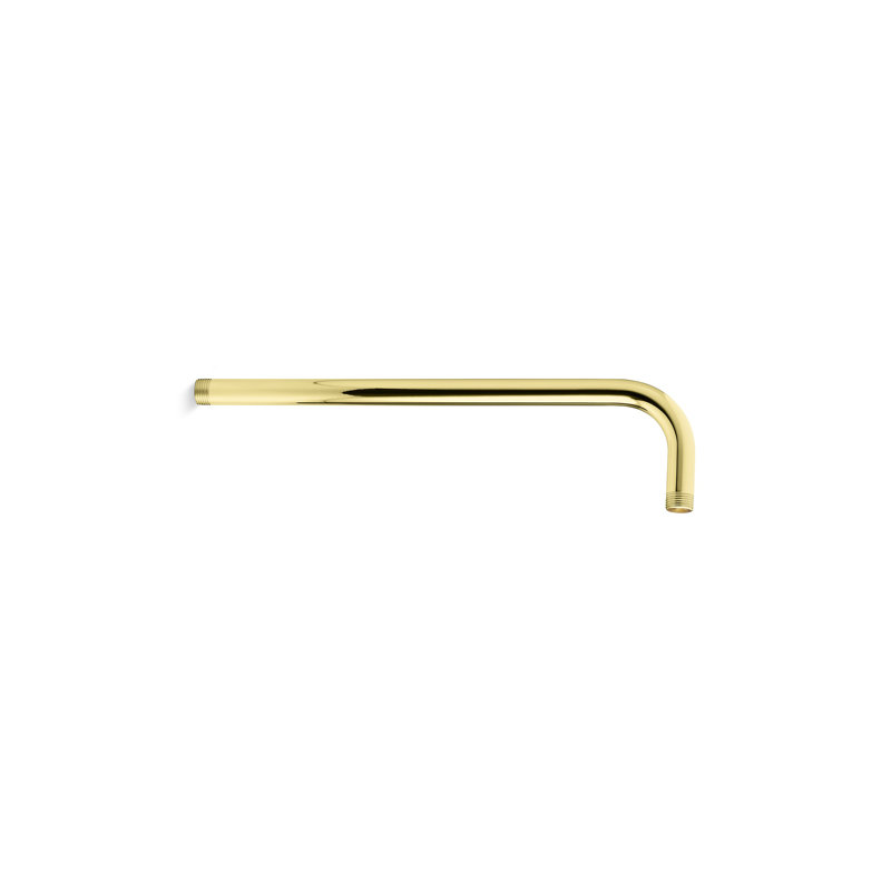 Foundations Wall-Mounted Rain Shower Arm, Unlacquered Brass