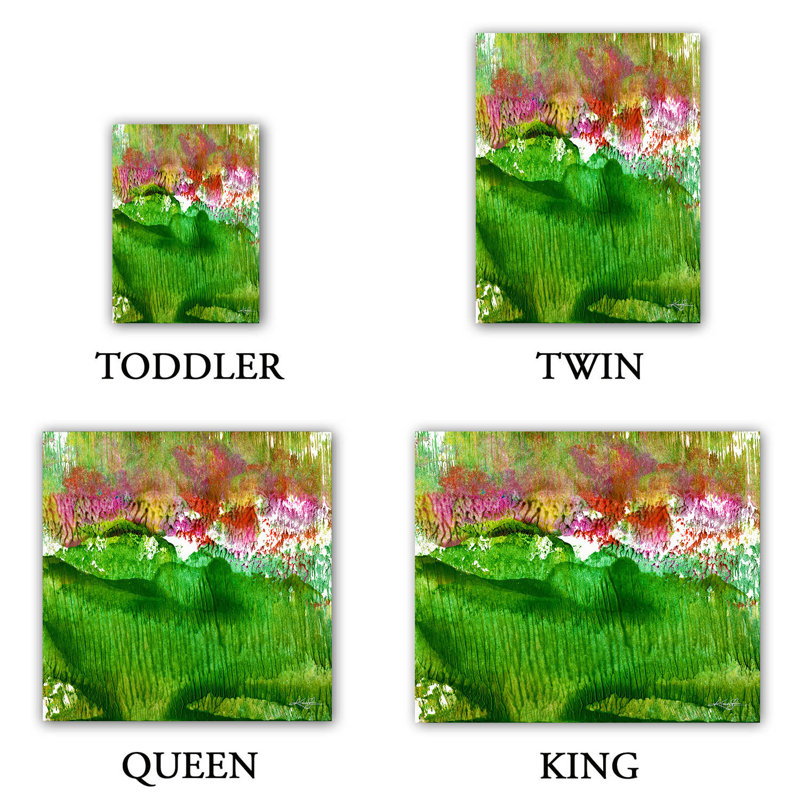 Ensemble de housse de couette DiaNoche en microfibre par Kathy Stanion - Encaustic Abstract 15