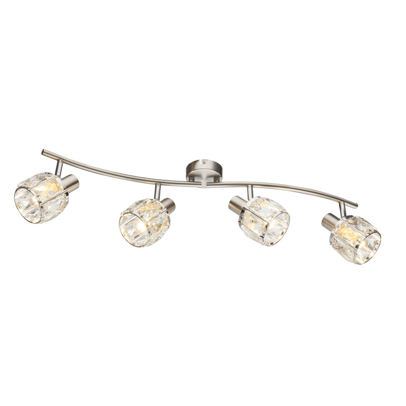 Jevon 70cm 4 -Light Track Kit, Silver
