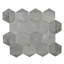 Bois flottant hexagonal bleu 3 po
