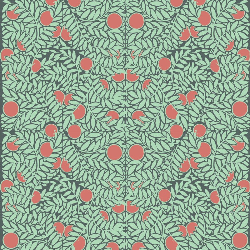 Rouleau de papier peint adhésif orange L 10 pi x l 24 po, Vert/orange, Autocollant
