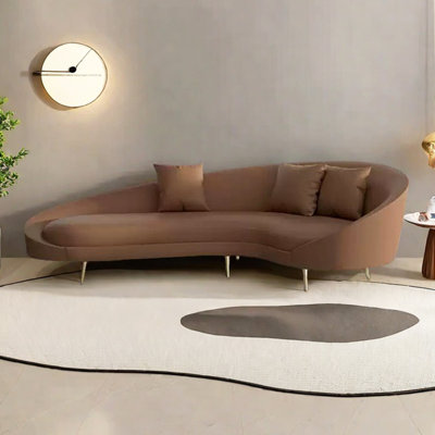 Chaises longues confortables en similicuir de bureau incurvées Comfy