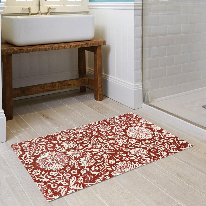 Tapis de sol bleu moyen, Orange; brun clair, L 47 po x L 28 po