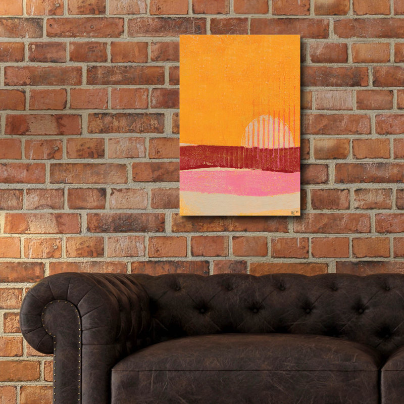  «Red Dot Series 2» par Laura Gibson, art mural en verre acrylique, 16 po x 24 po