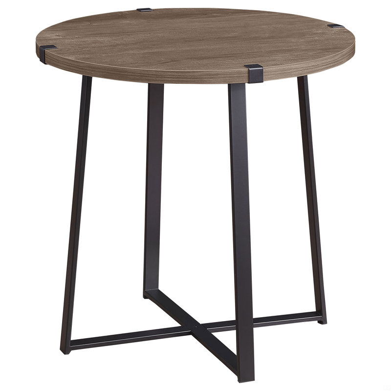 Table de bout ronde en bois d'ingénierie