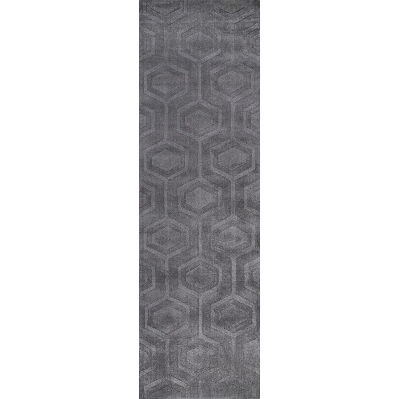 Schuykill Wool Geometric Indoor Rug, Runner 2' 6" x 8'
