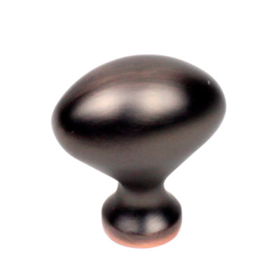 Hand Painted Builder's 1 1/4" Length Oval Knob