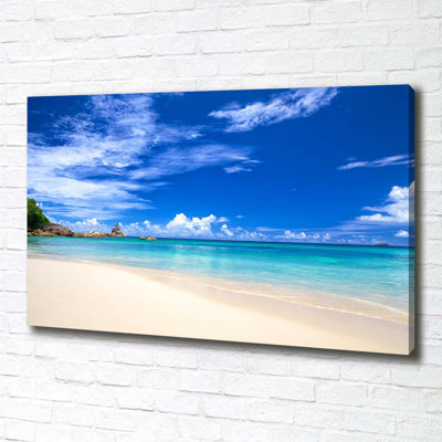 Canvas Print - Wall Art - Prints On Canvas - 100X70 Image Picture Theme: Tropical Beach
