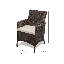 Outdoor Dining Chairs - Set Of 2 - Brown Rattan-1264186211