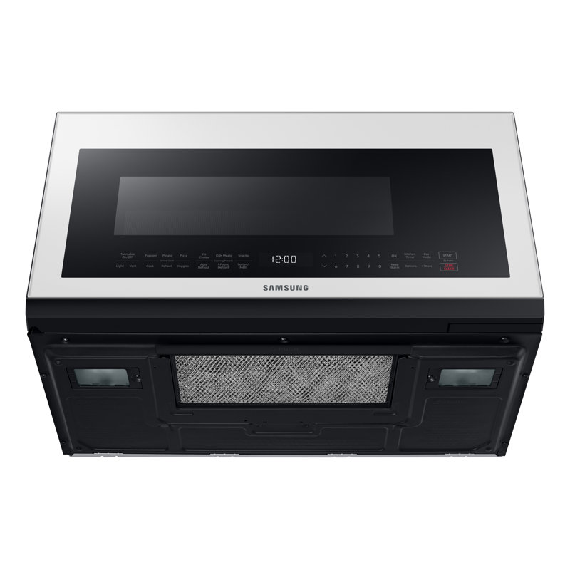 Micro-onde convertible 2,9 pieds cubes avec capacité de cuisson de 29,87 po Samsung Bespoke avec capteur, Blanc / noir