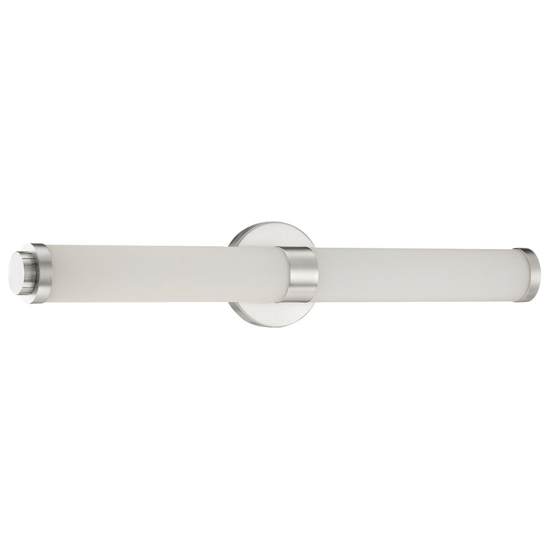 Millville Dimmable LED Vanity Light, Brushed Steel