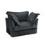 Ensemble de 2 fauteuils avec housse, fauteuil d'appoint à siège profond pour salon, salle de lecture, chambre à coucher et espaces de travail, ensembles de fauteuils avec grands coussins moelleux, tissu en velours côtelé gris