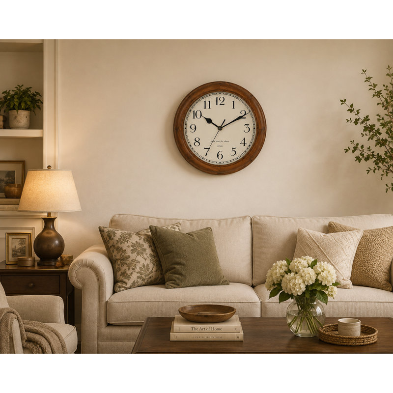 Wood Analogue Wall Clock