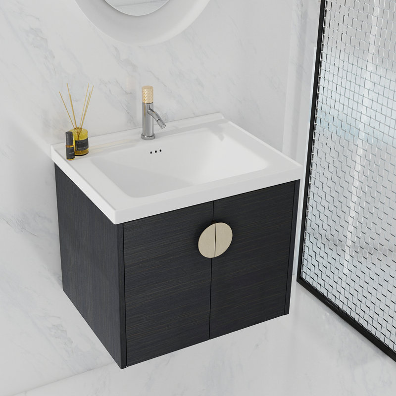 Nargis 23.8'' Single Bathroom Vanity with Ceramic Top