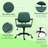 Office Chair, Adjustable For Home & Office, Comfy Seating With Stylish Retro Vibe
