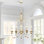 Lustre classique / traditionnel à 5 lumières de style bougie Tim
