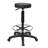 Adjustable Height Lab Stool with Footring Wheels