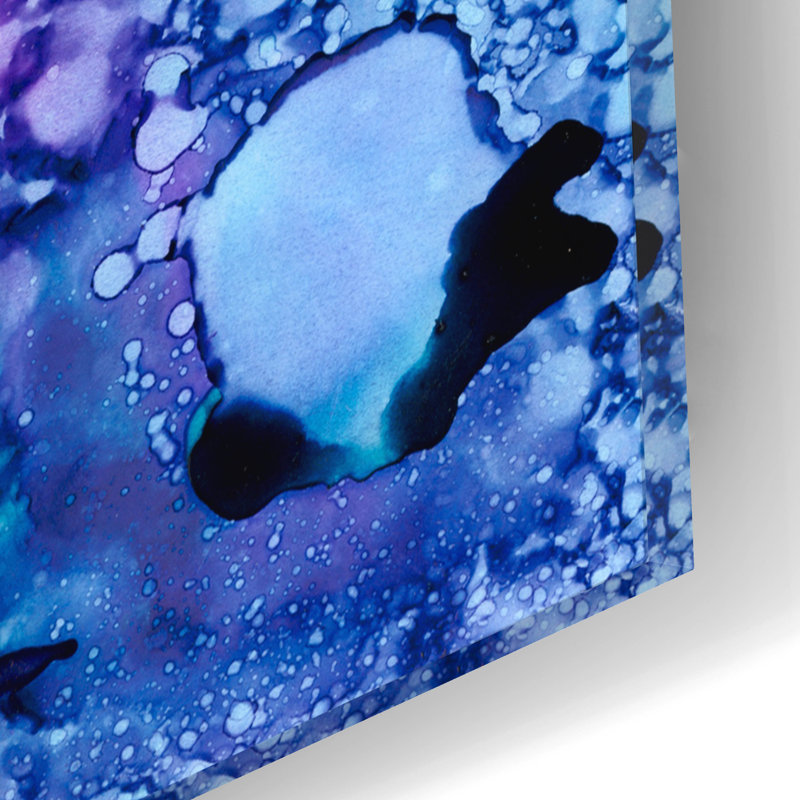 «Purple Outburst I» par Regina Moore, H 12 po x l 12 po x P 0,13 po