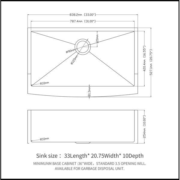 Dimensions du produit
