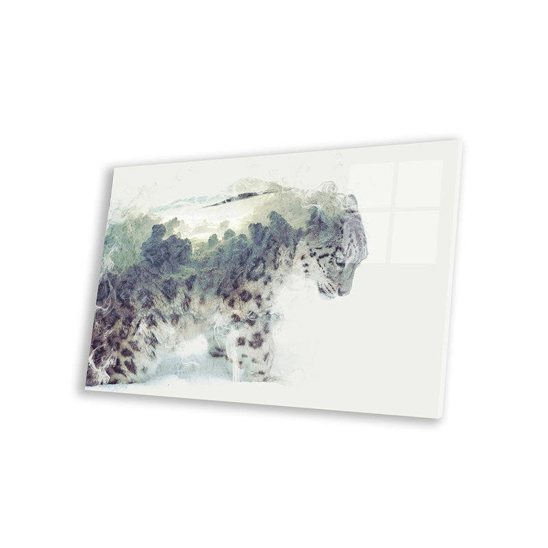 «Snow Leopard» par Daniel Taylor - impression sans cadre, H 16 po x l 24 po x P 0,25 po