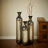 Hand-Forged Fire-Finished Metal Vases, Set Of 3 Tall Rustic Floor Vases, Modern Farmhouse & Industrial Home Decor-1264807748