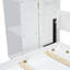 Grand lit escamotable mural avec portes de rangement-650650350