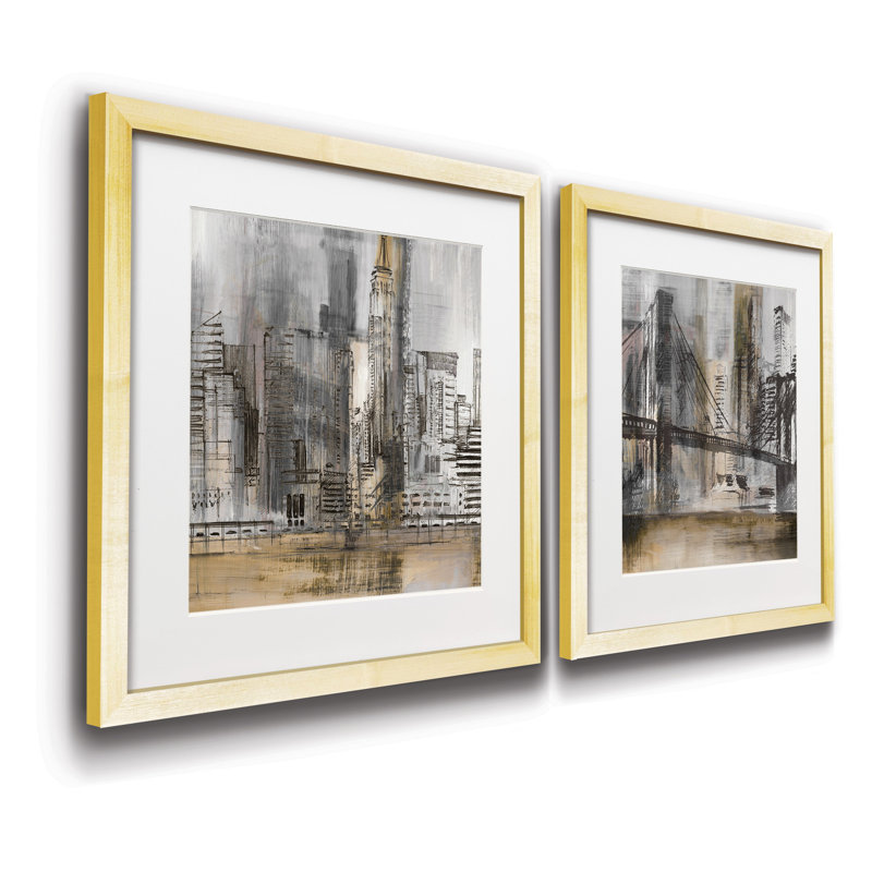 Twilight empire-ensemble de 2 reproductions d’art encadrées sur papier