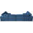 Jocqua Velvet U-Shaped Sectional Reversible-2030298852