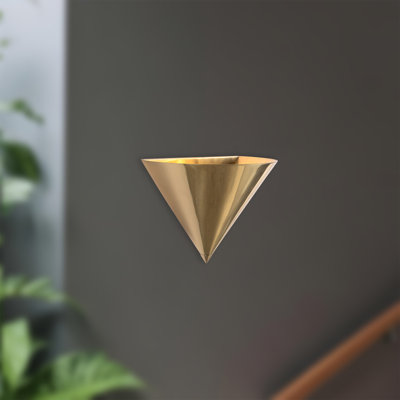 Versus 8-in Patina Brass Wall Sconce