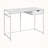Cosmo White Finish One-Drawer Computer Desk with Metal Leg, 29.81" H X 42.13" W X 19.81" D